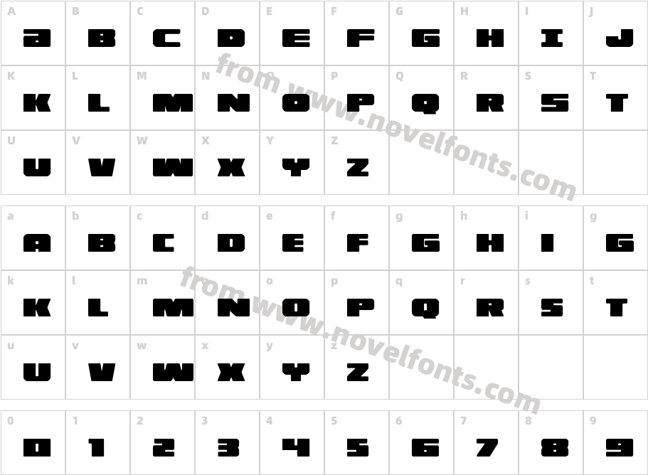 Illumino Extra-CondensedCharacter Map