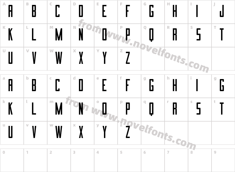 Imnova StCharacter Map