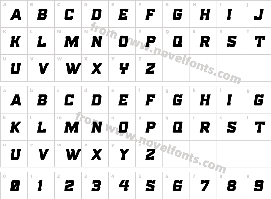 Indian Steeds Semi-ItalicCharacter Map