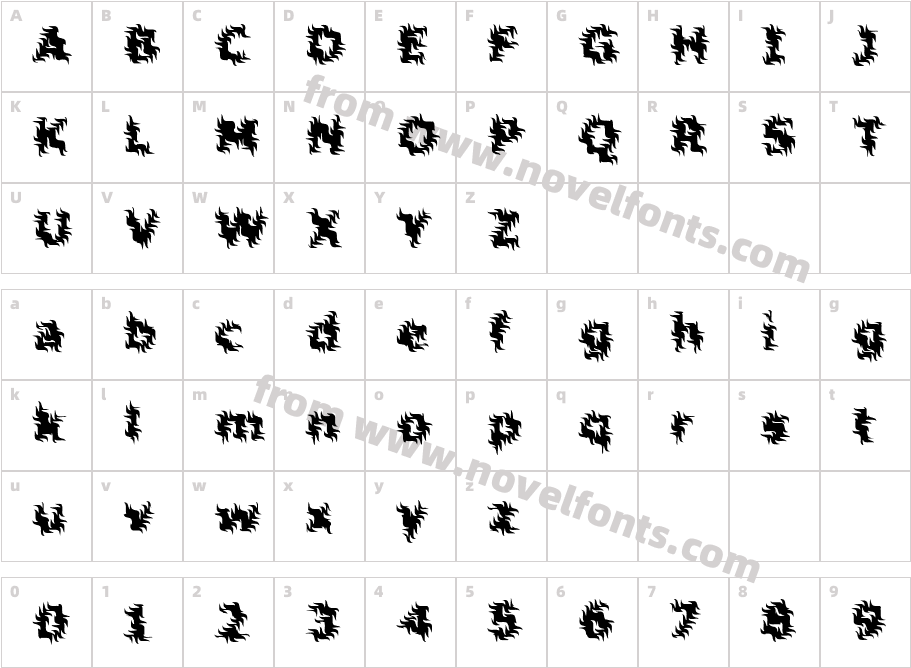 Inertia (BRK)Character Map