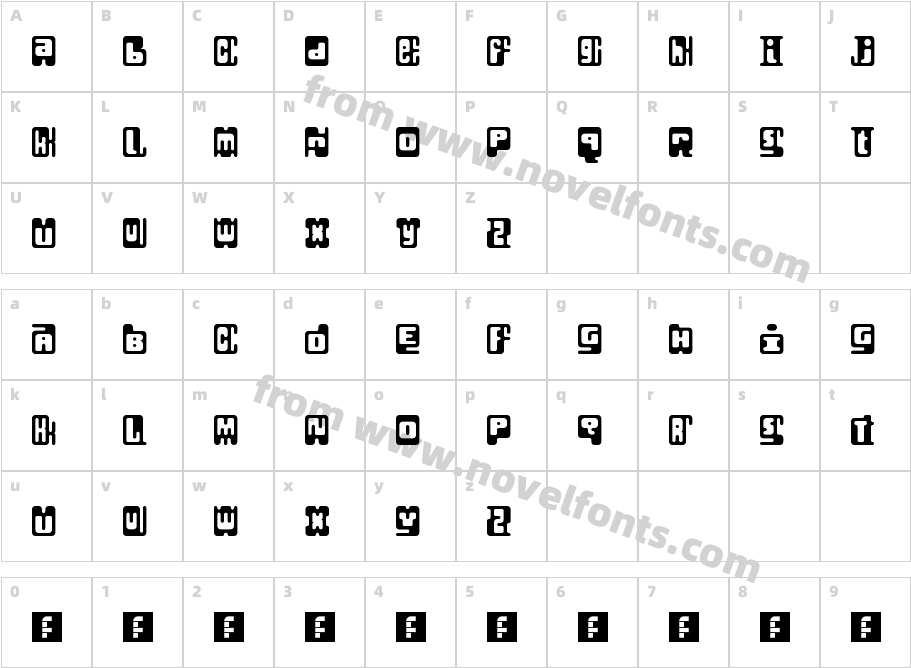 InfixCharacter Map