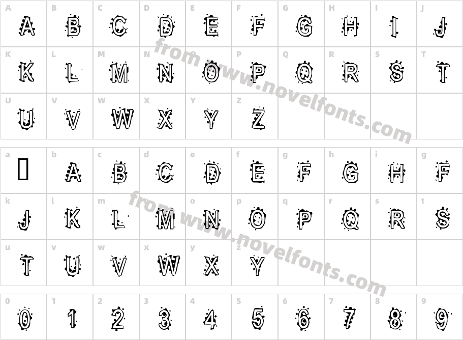 Inkblot BabyCharacter Map