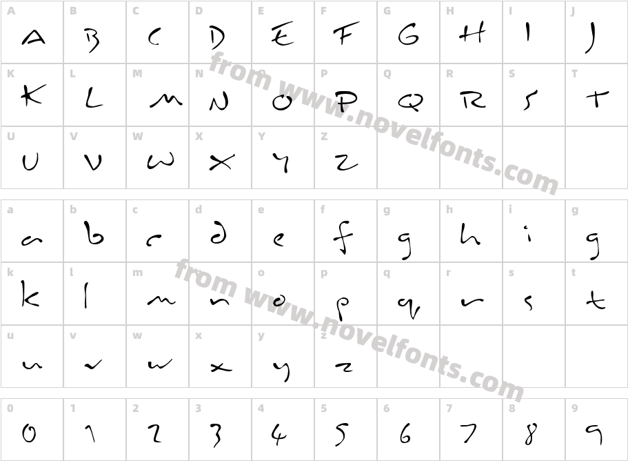 InkburrowCharacter Map