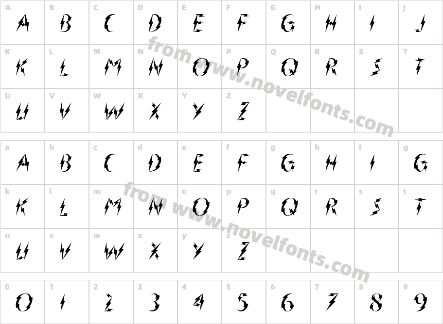 Inner FlasherCharacter Map