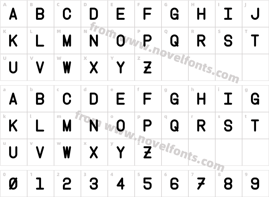 Instruction BoldCharacter Map