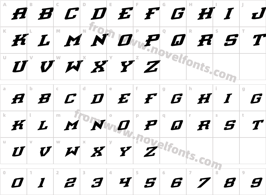 Interceptor RotalicCharacter Map