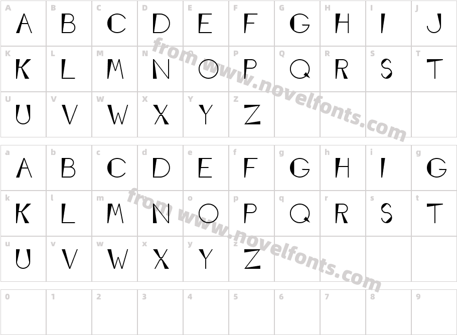 ConeWedgeCharacter Map