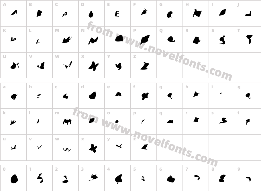 Interstorm ObliqueCharacter Map