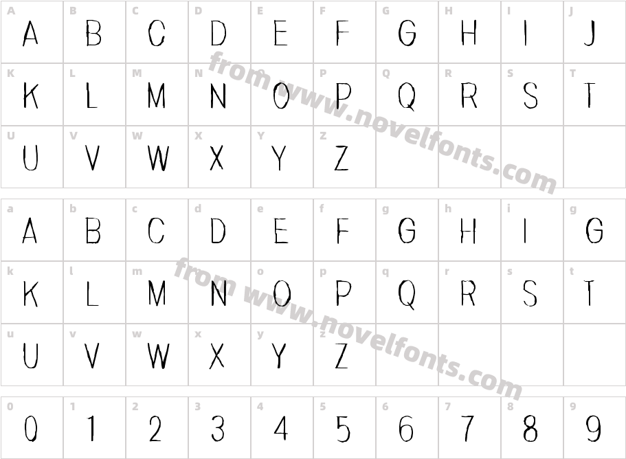 InvisiblerrorCharacter Map