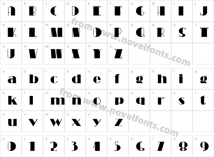 CongaLine RevisedCharacter Map