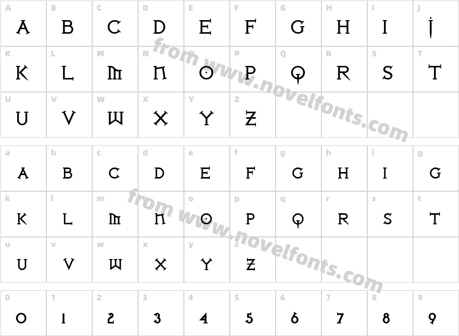 Iron League smallcaps BoldCharacter Map