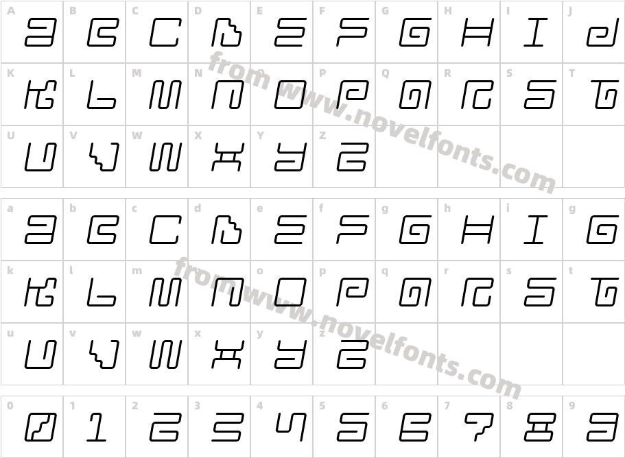 Iron Lounge 2Character Map