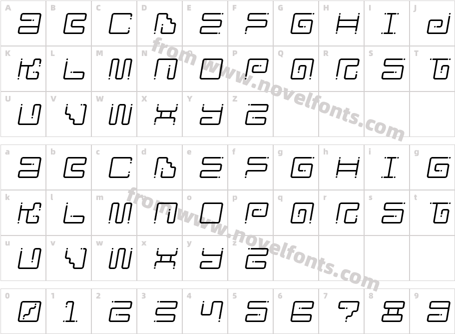 Iron Lounge Dots 2Character Map