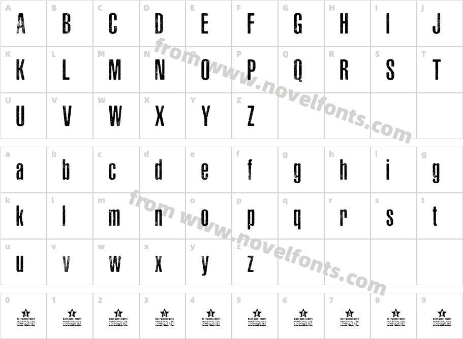 ASPHALTIC SCRATCH ROUNDED PERSONAL USECharacter Map