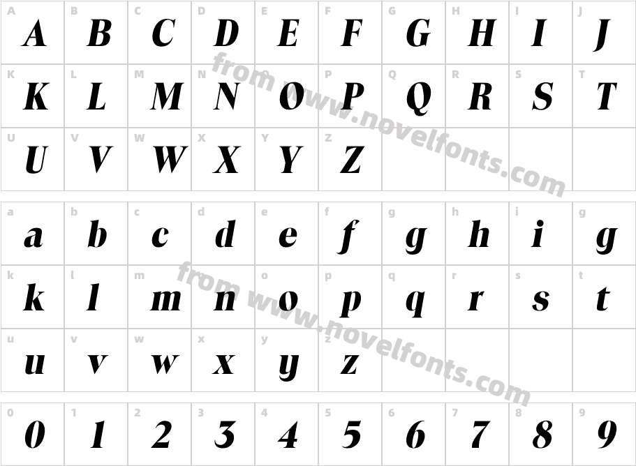 Itoledo-BoldCharacter Map