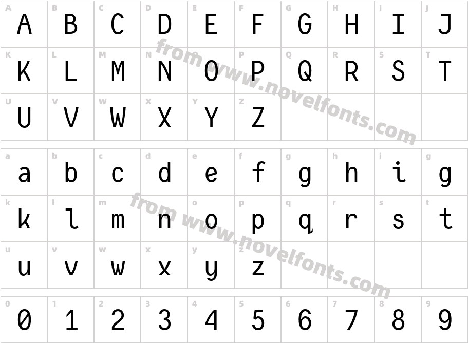 Consola MonoCharacter Map