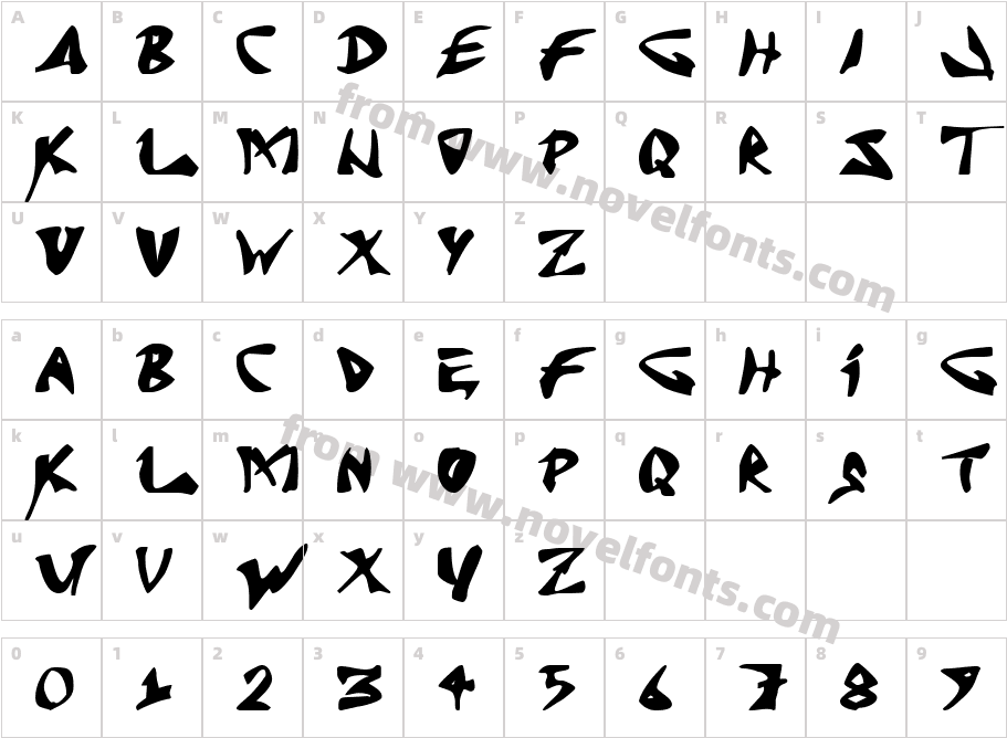 J Random CCharacter Map