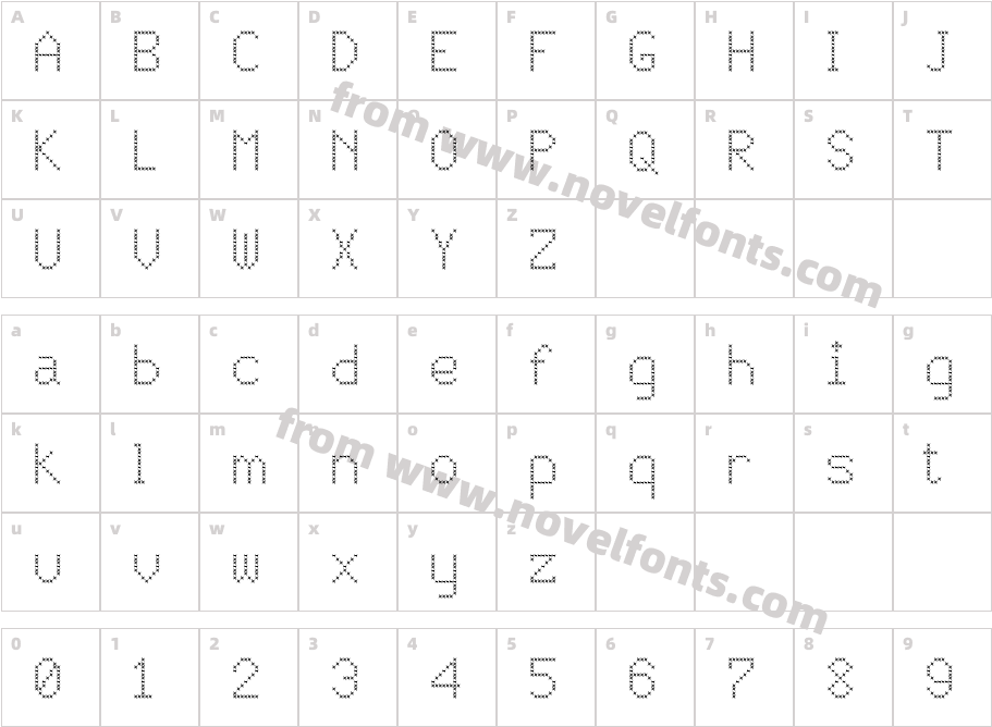 JD Vortex RegularCharacter Map