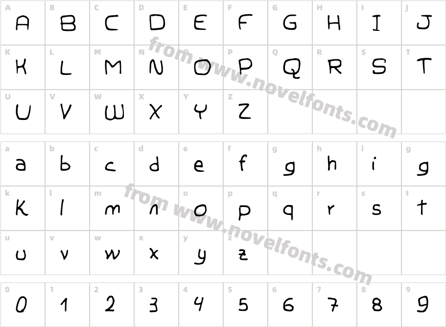 JDTechnoCharacter Map