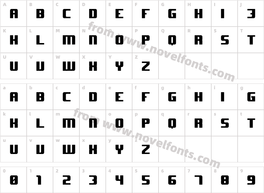 JHUFNominalCharacter Map