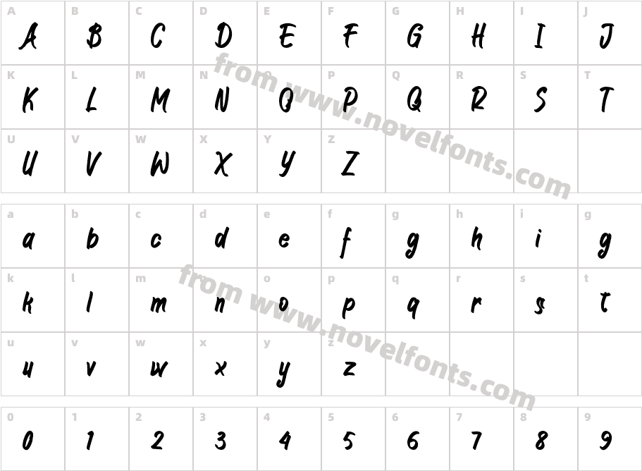 JIANGKRIKCharacter Map