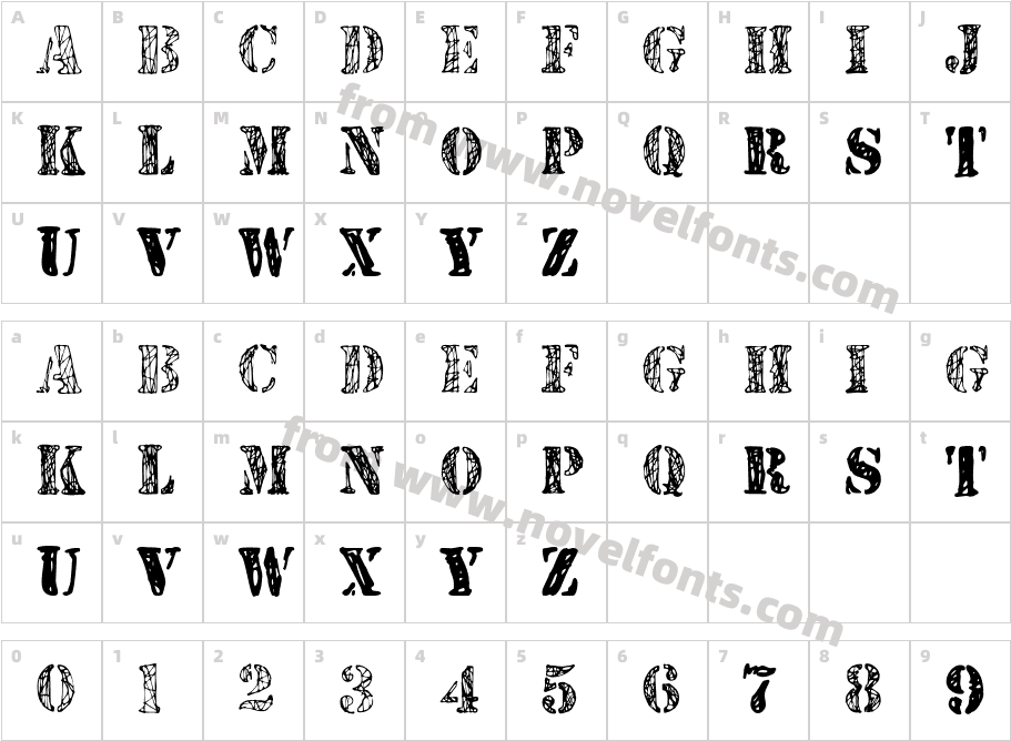 JJStencil Trial VersionCharacter Map