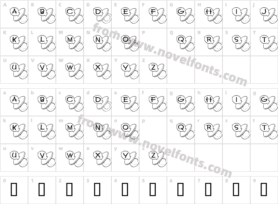 JLR BinkyCharacter Map