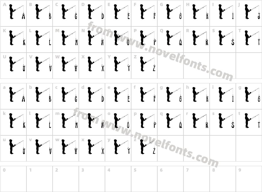 JLR Fishin' HoleCharacter Map