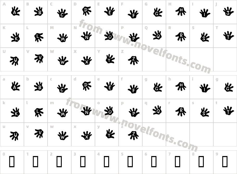 JLR Gimme Five!Character Map