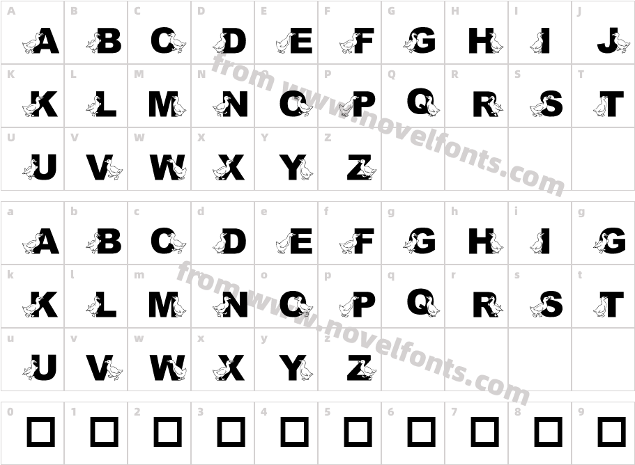 JLR Golden GooseCharacter Map