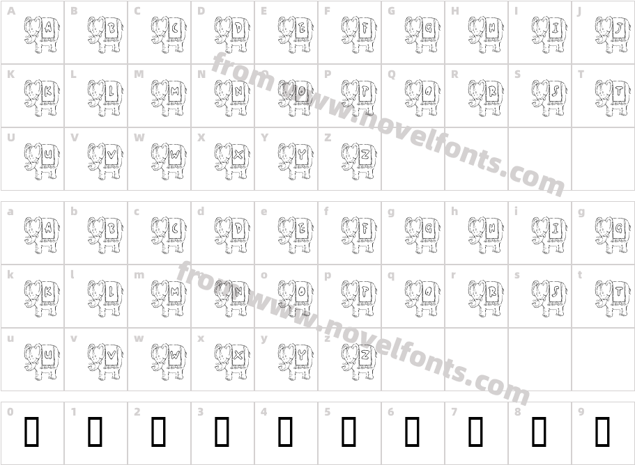 JLR JumboCharacter Map