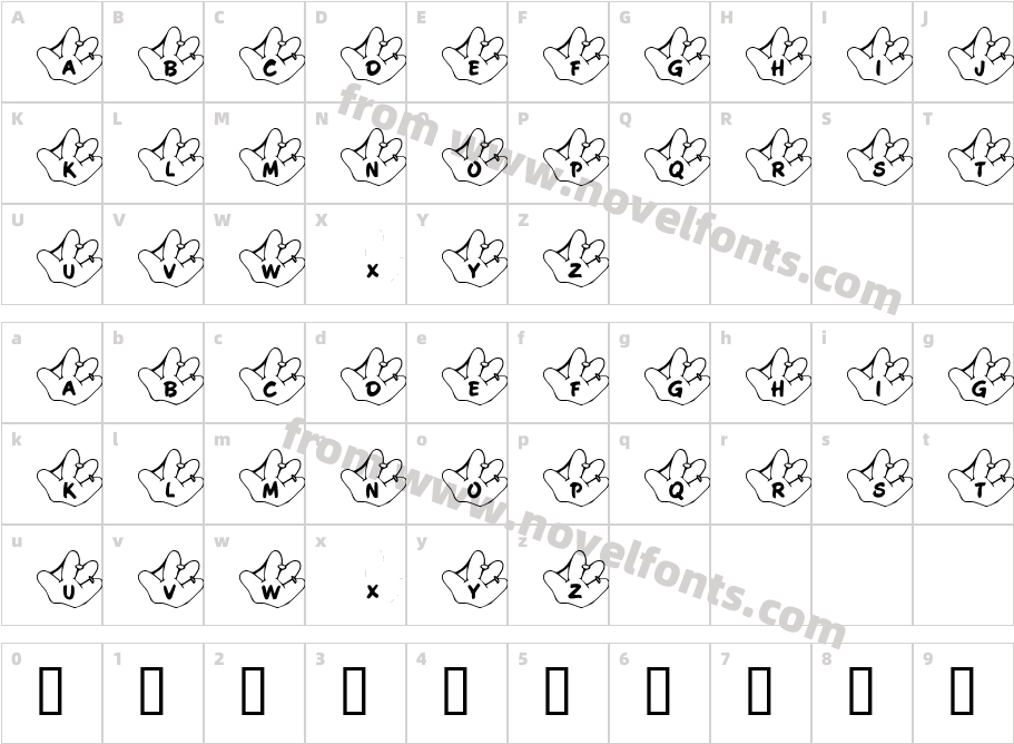 JLR Li'l LeegCharacter Map