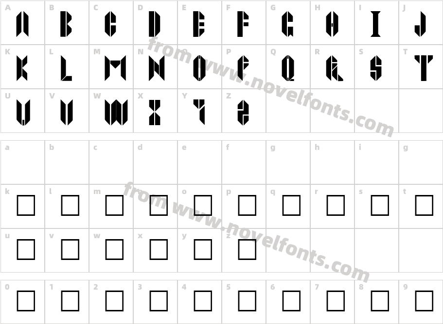 JOPPATOWNECharacter Map