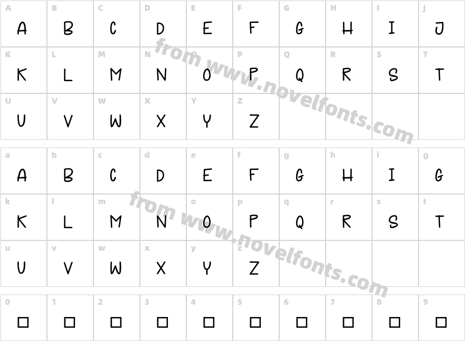 JUSTFUNCharacter Map