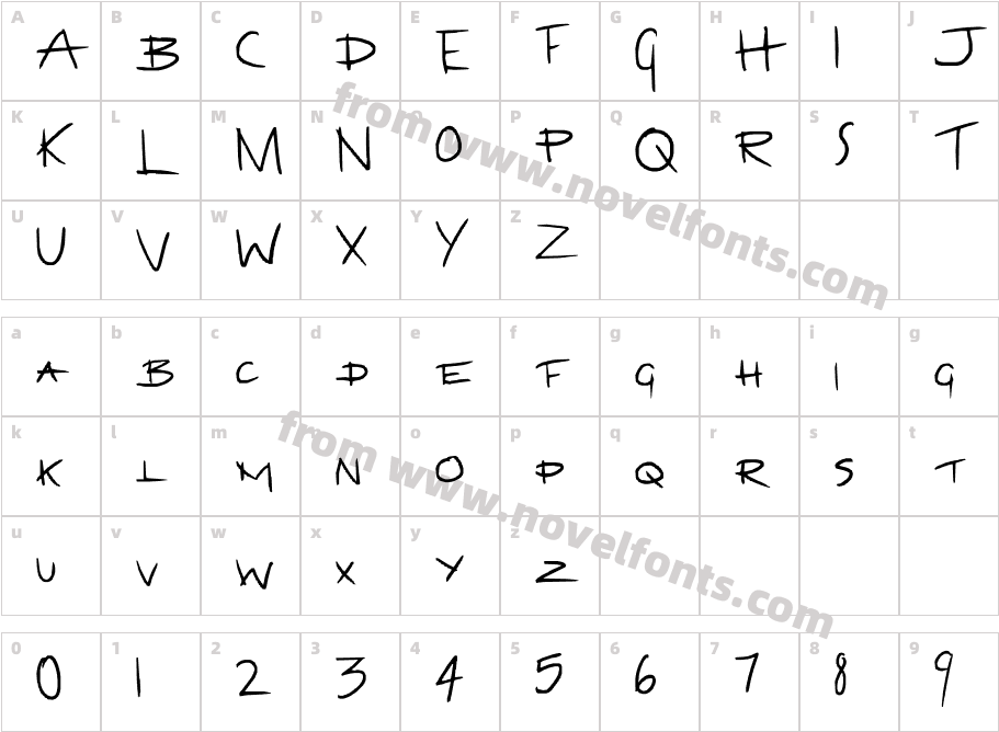 JackcatterCharacter Map