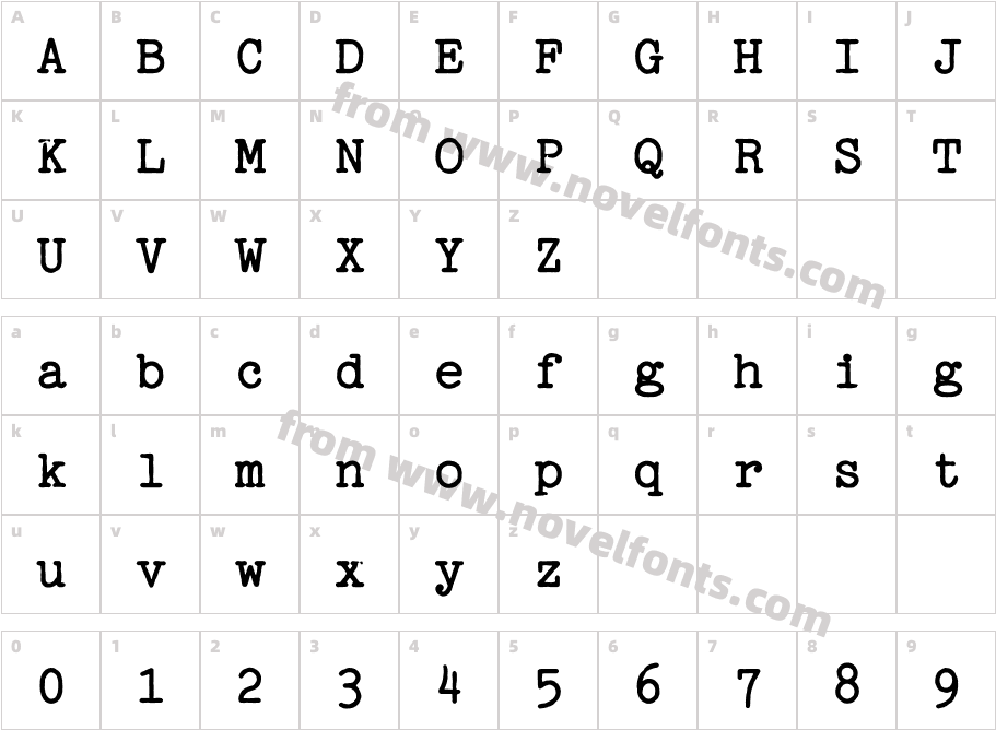 JackwriteCharacter Map