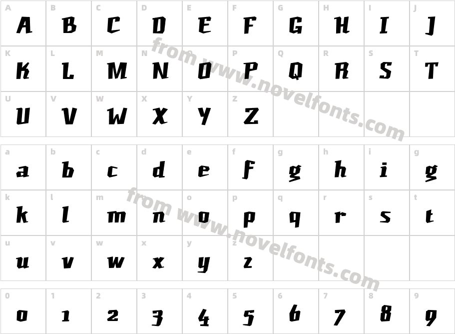 JacqueFatCharacter Map