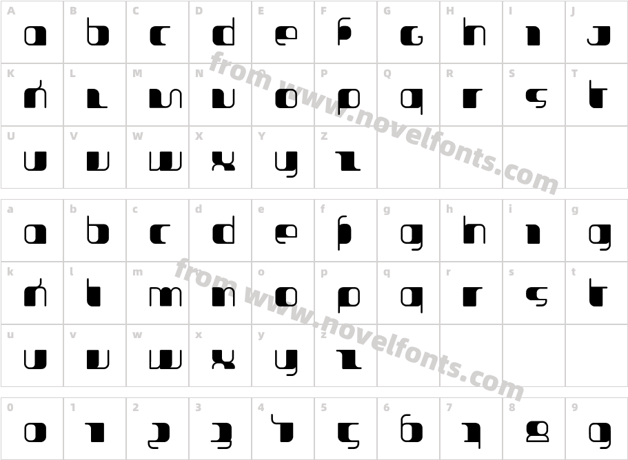 Jakone-BoldCharacter Map