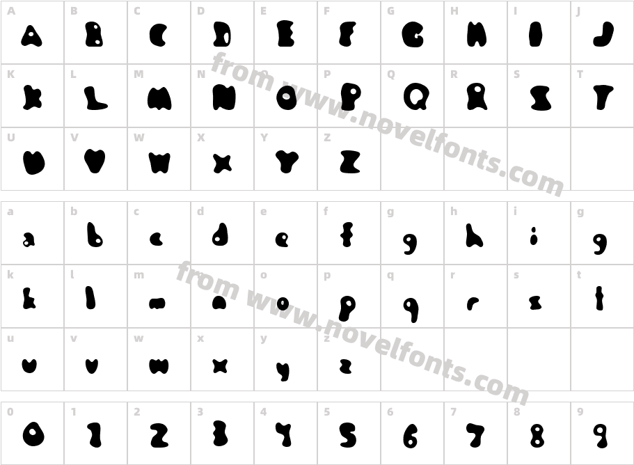 JambotangoCharacter Map