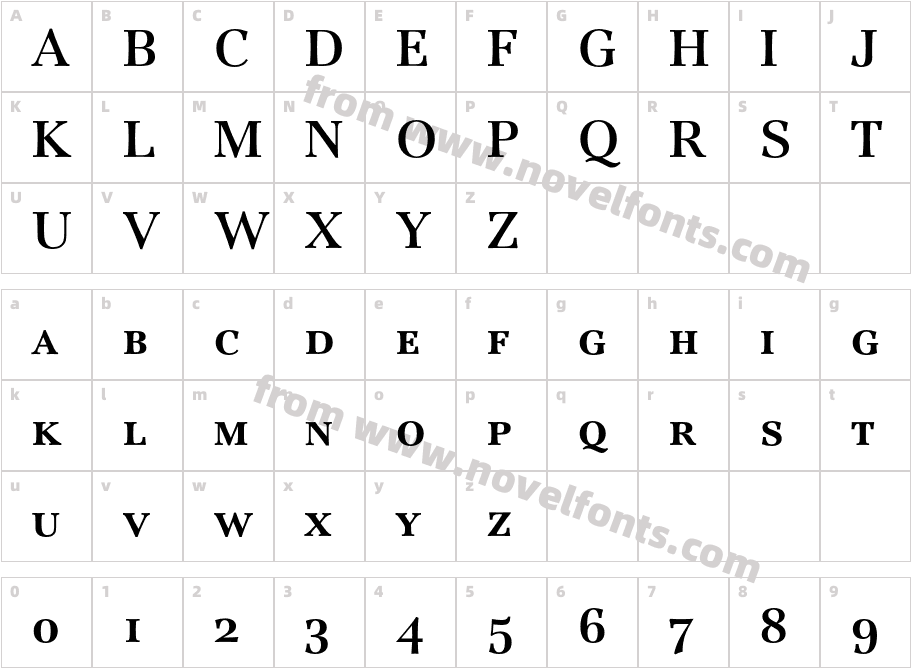 JamilleSCEF-BoldCharacter Map