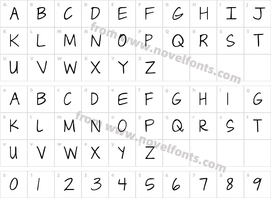 Janda CapslockCharacter Map