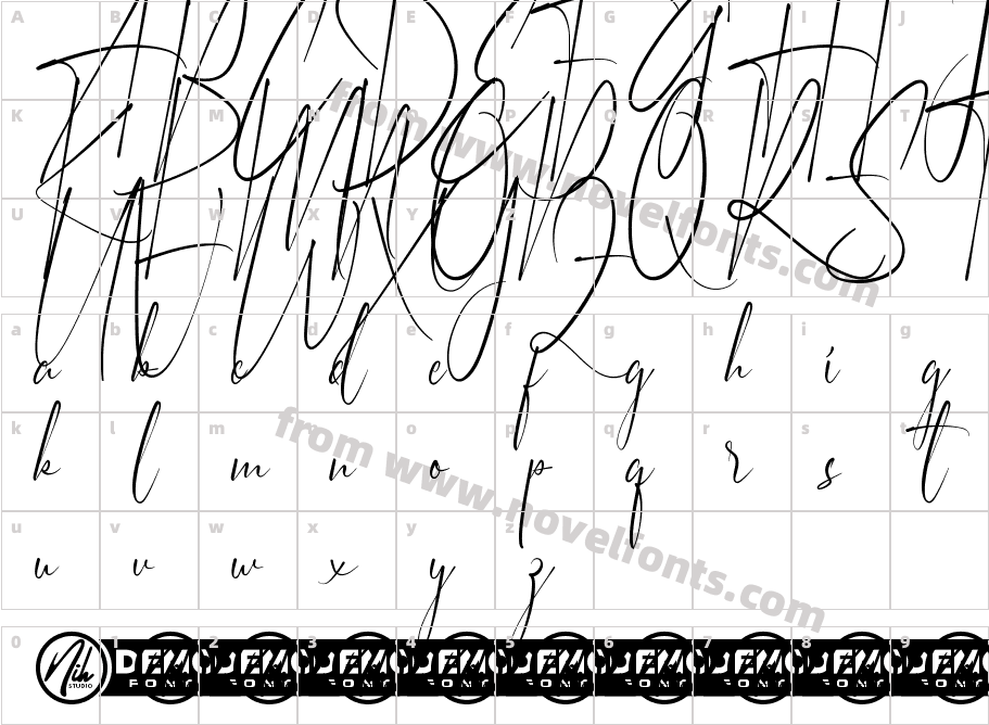 JanganPergiDemoRegularCharacter Map