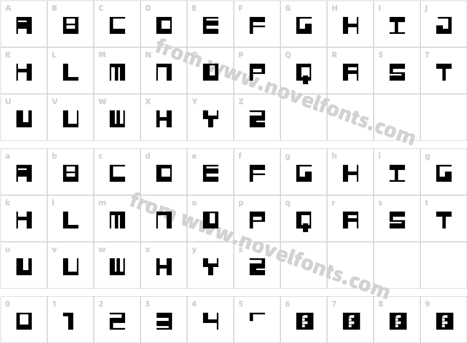 Jangotype RegularCharacter Map