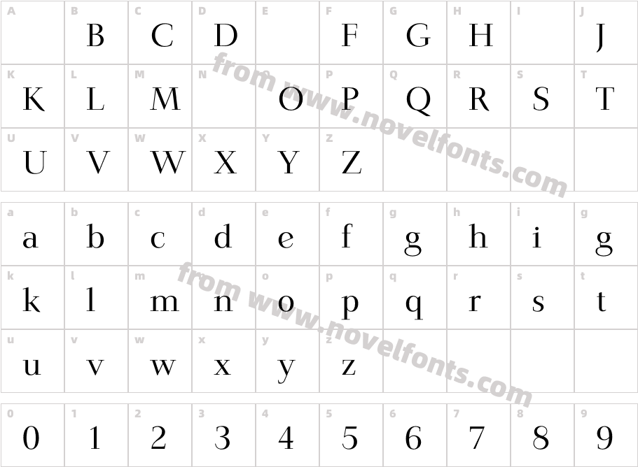 JardineLightCharacter Map