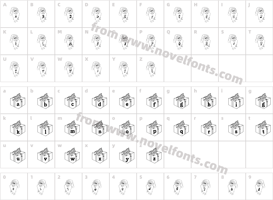 Jaunty SantaCharacter Map