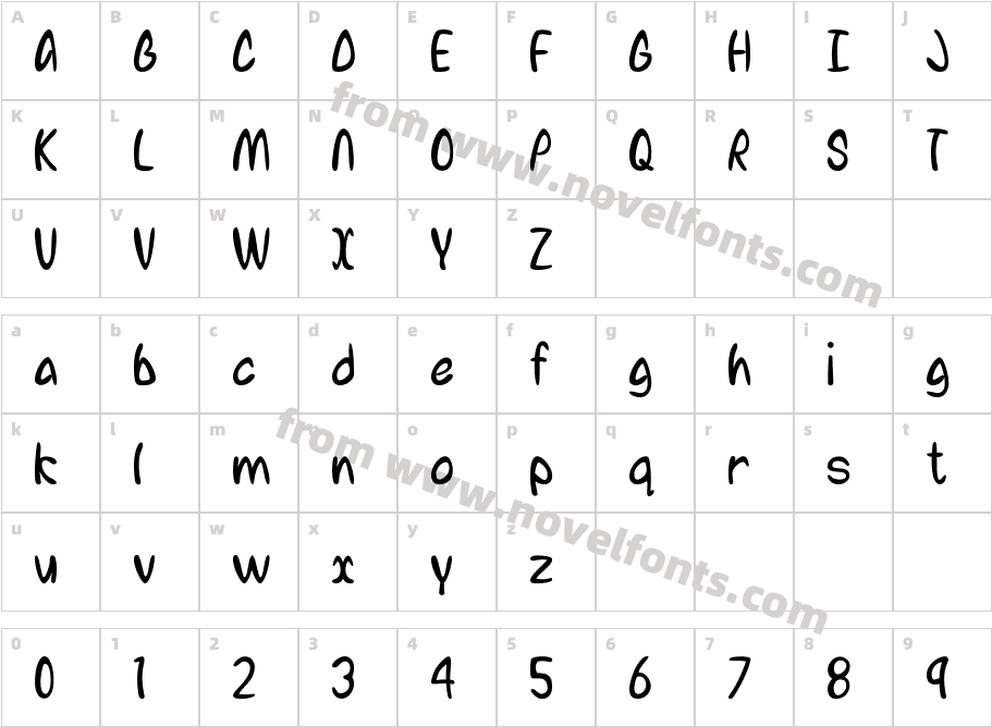 Jazz 101Character Map