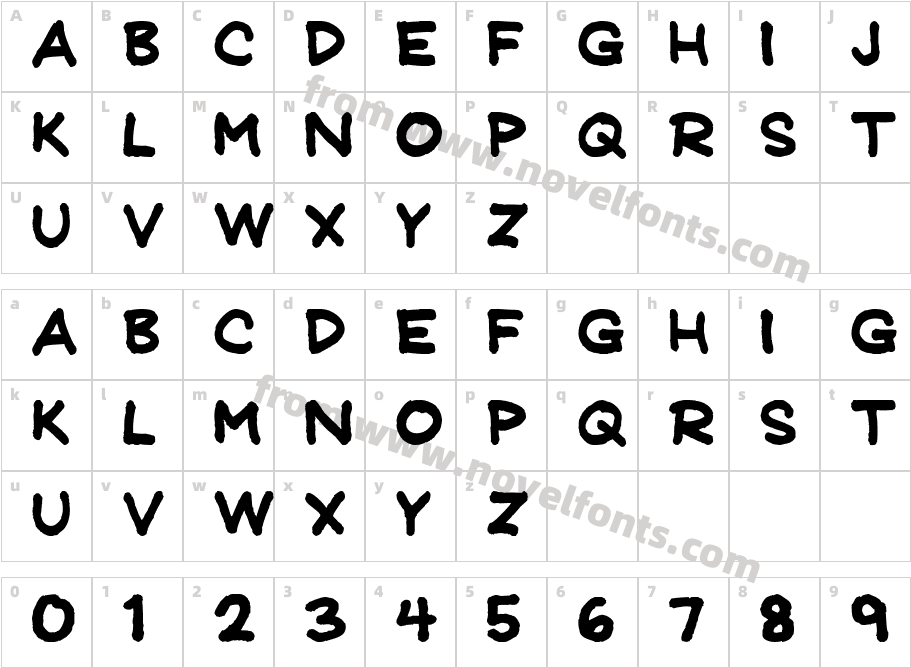 JeffreyPrint JLCharacter Map