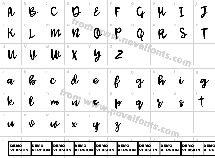 JenthillCharacter Map