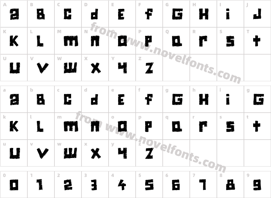 JiczynCharacter Map