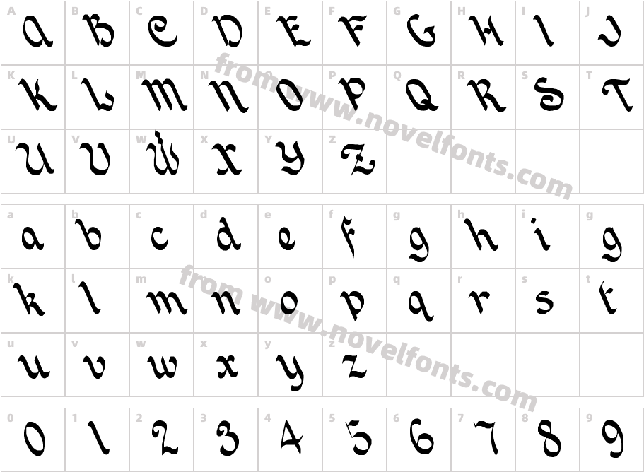 JoincazCharacter Map